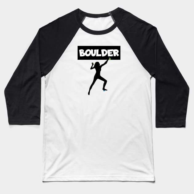 Boulder box women Baseball T-Shirt by maxcode